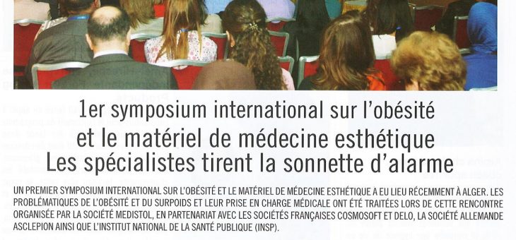 Article Magazine Dziriet sur le 1 er Symposium de MEDISTOL
